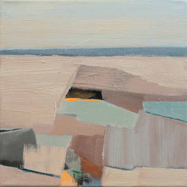 Hannah Bureau Petit Jaune, 2024 Acrylic on Canvas 12x12x3
