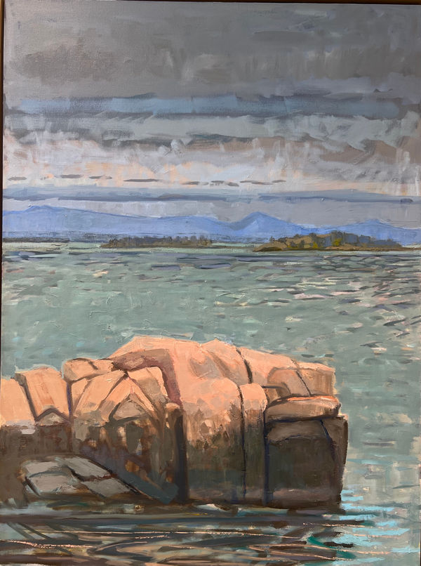 Louise Bourne From Barred Island Preserve, 2023 Oil on Canvas 40 x 30 x 2