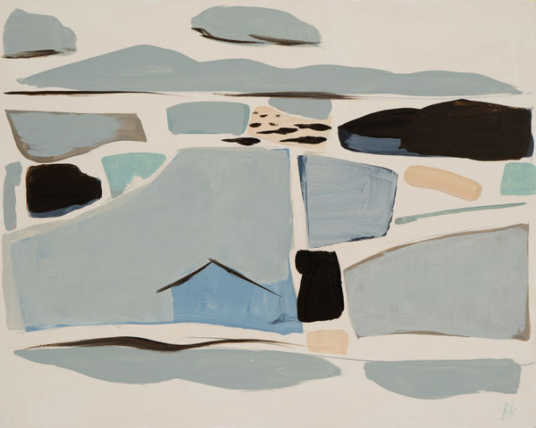 Hannah Bureau, Abstract Little Islands 1 and 2, 2021