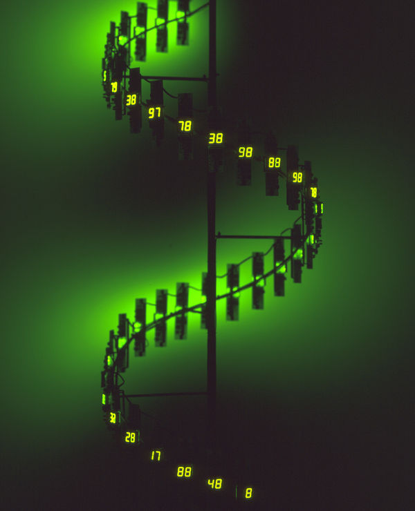 Tatsuo Miyajima, Counter Spiral No.14, 2000