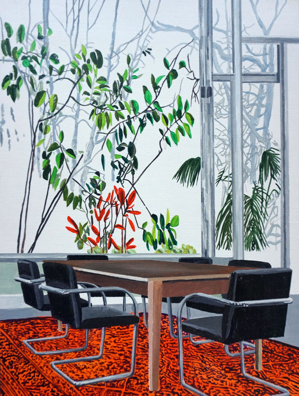 Eamon O'Kane Mies Van De Rohe Interior with carpet, 2015