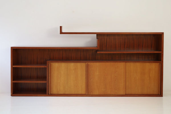Pierre Debeaux, Unique wall cabinet/bookcase, c.1965