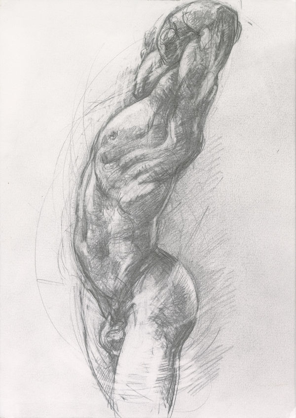 Carol Peace, Royal Academy sketch of The Sluggard by Leighton PRA, 2025