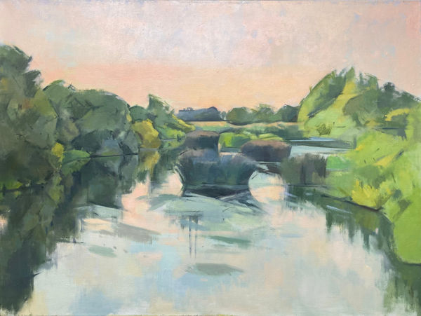 Robert Brooks, River Avon from Braemore Bridge, Summer , 2022