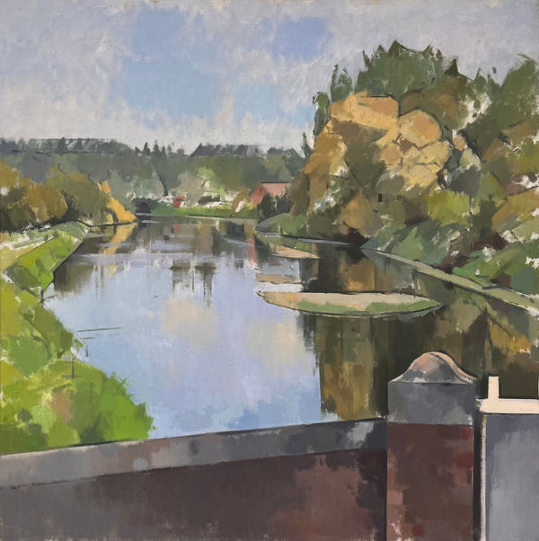 Robert Brooks, River Avon from Throop, Summer , 2024