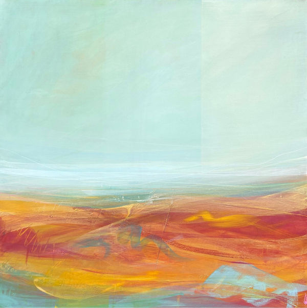 Victoria Wylie Wanderings III Mixed media on canvas 60 x 60 cm Unframed