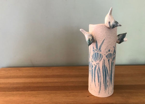 Lois Carson Sgraffito Bowl Stoneware & gorse 33 x 16 cm