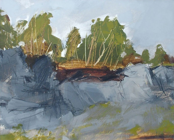 Anna King Quarry, Alt na Searmoin, II Oil & pencil on paper & board 26 x 32 cm
