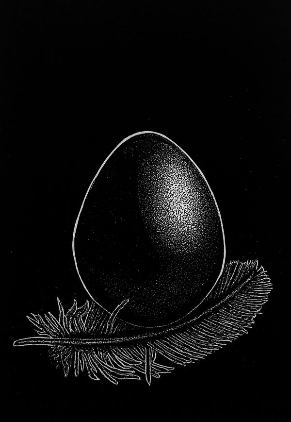 Ade Adesina Dome Linocut 20 x 15 cm Framed 44 x 35 cm