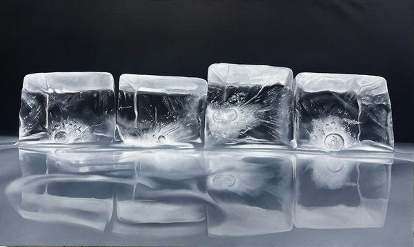 Painting of ice cubes