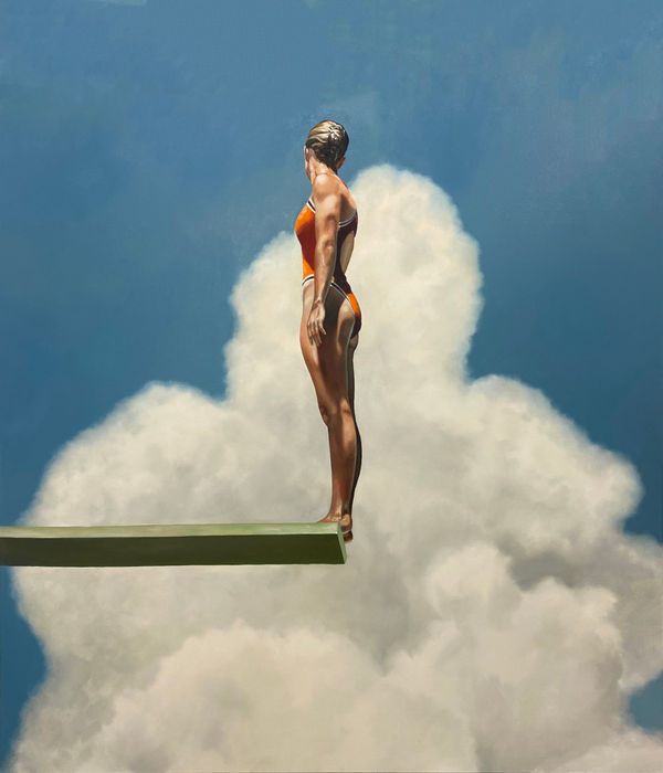 Eric Zener, WOMAN BEFORE A CLOUD, 2021