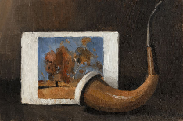 Evan Salmon Pipe and Tom Roberts Postcard, 2024