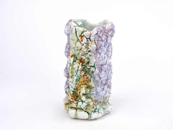 Koudai Ujiie White Glaze Lacquer Flower Vase, 2023