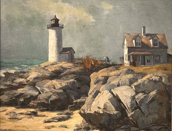 Andrew Winter (1892-1958), "Easterly Wind, Annisquam Light, 1939"