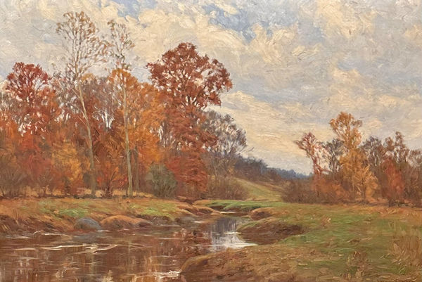 William Merritt Post (1856-1935), William Merritt Post (1856-1935) - "A Fall Landscape"
