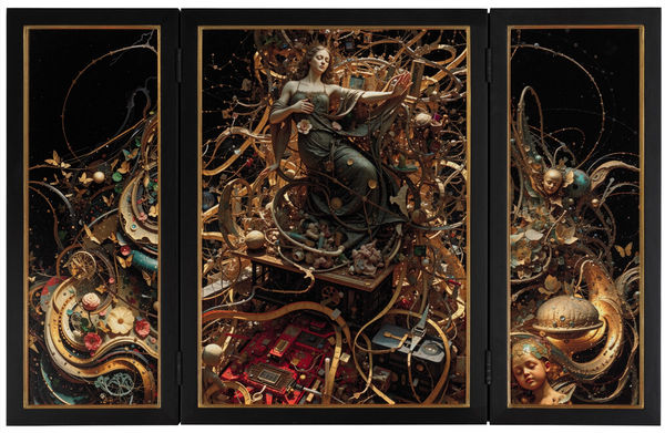 Brendan Dawes, Altarpiece: The Divinity, 2025