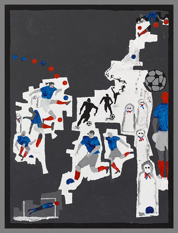 Derek Boshier, Snow (The Beautiful Game), 2019