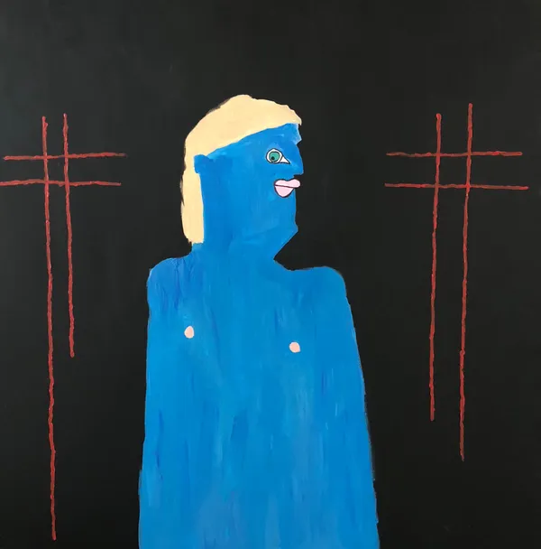 Markus Martinovich, Markus in a matrix grid, 2018