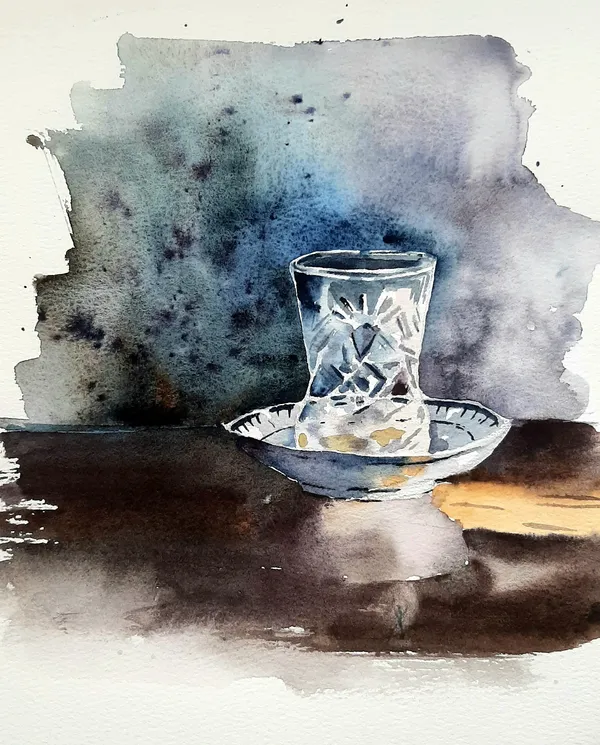 Yekaterina Obukhovskaya, Still Life with an Armudu Glass, 2023