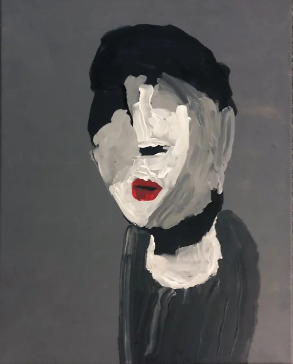 Markus Martinovich, Markus with red lips, 2017