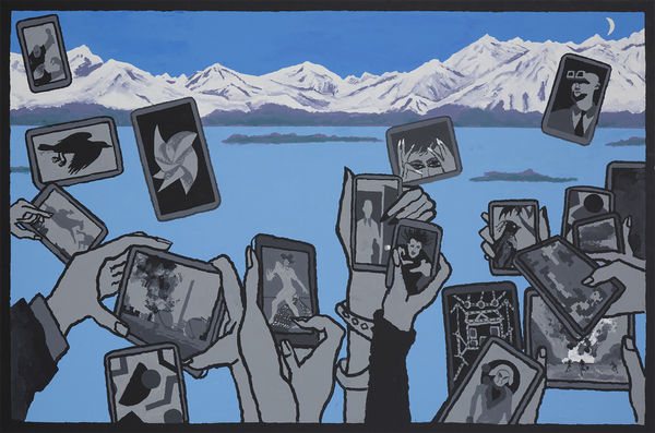 Derek Boshier, Otherwise Engaged: Lake View, 2014