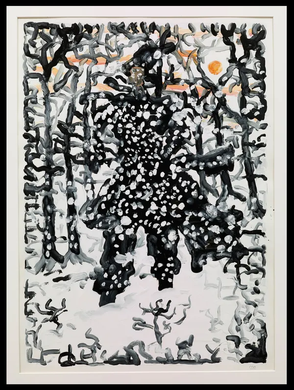 Derek Boshier, Fashion Victim in the Snow, 1987