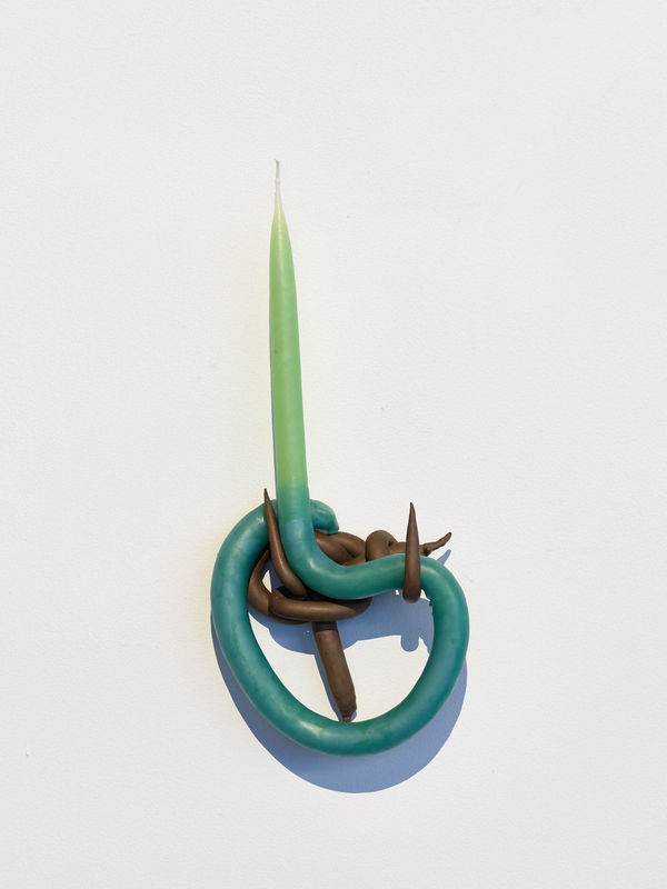 Kelly Akashi, Wall Candle (North), 2016