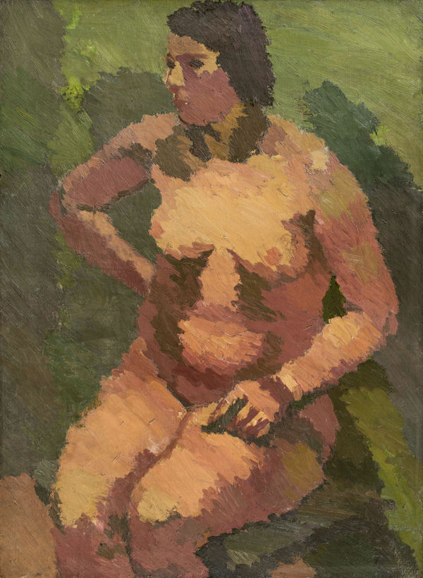 Hans Boehler, Sitzender Akt, 1928