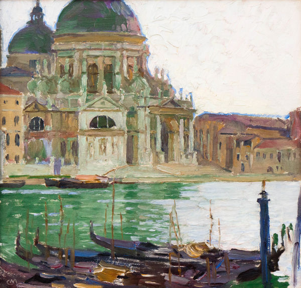 Carl Moll, Venedig, Santa Maria della Salute, um 1925