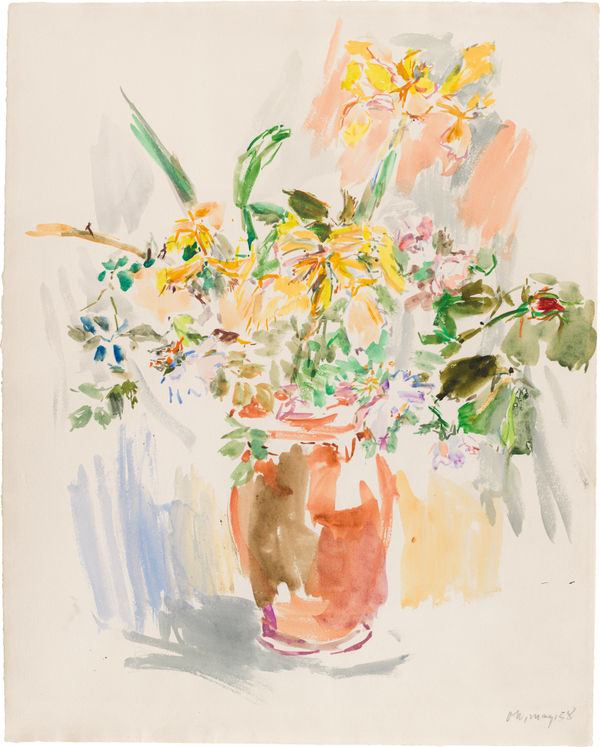 Oskar Kokoschka, Blumenstillleben, 1958