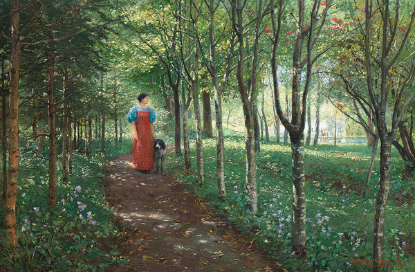 Hugo Charlemont, Spaziergang, 1897