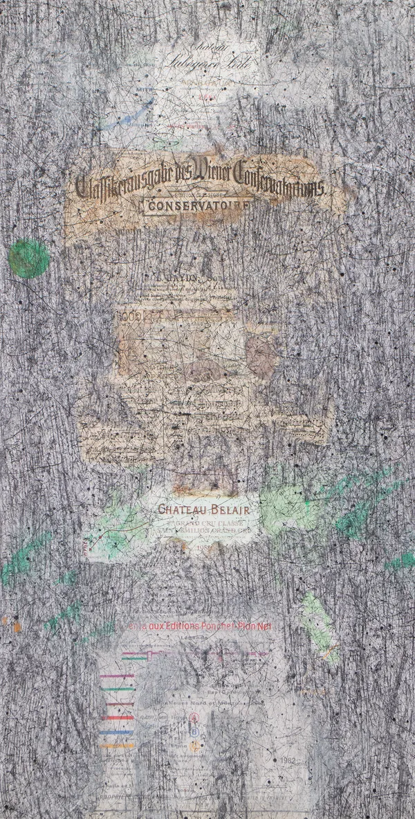 Ernst Friedrich OT, 2020 Tempera und Tusche auf Papier 69,5 x 35,5 cm Rückseitig signiert und gestempelt