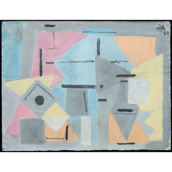 Hans Joachim Breustedt, Abstrakte Komposition, 1980