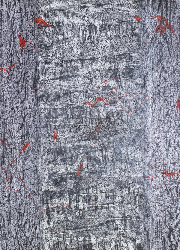 Ernst Friedrich OT, 2019 Tempera und Tusche auf Papier 69 x 50 cm Rückseitig signiert und gestempelt