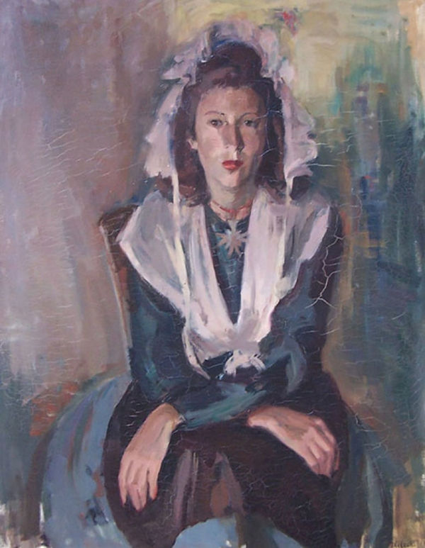 ADOLPHE MILICH, The Young Woman from Arles / La Jeune Arlesienne (Homage to Van Gogh), 1941