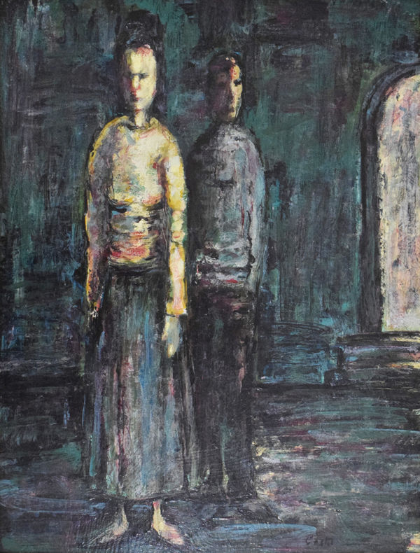 MOSHE CASTEL, Man and Woman, 1940s