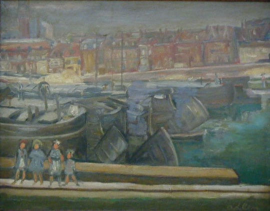 MICHEL ADLEN, Children at the Pier, 1958