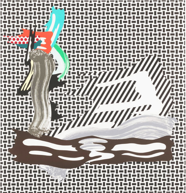 ROY LICHTENSTEIN, Brushstroke on Canvas, 1989