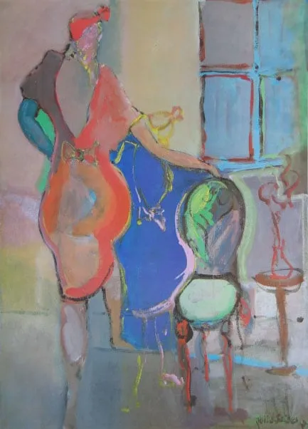 ISRAELI, Woman in Red Standing