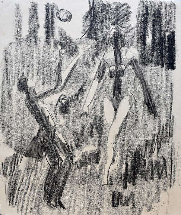 ERNST LUDWIG KIRCHNER, Ball Playing Nudes | Ballspielende Akte, 1932