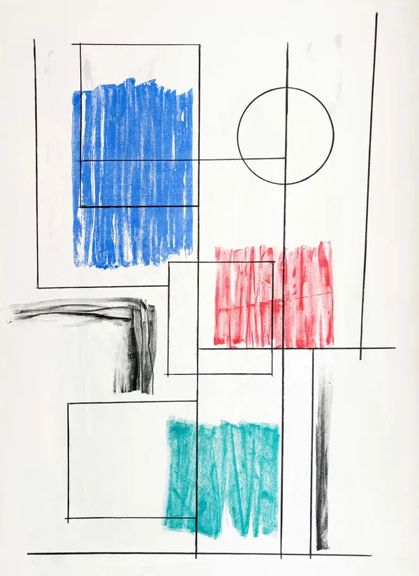 BARBARA HEPWORTH, Argos, from: Twelve Lithographs, 1969