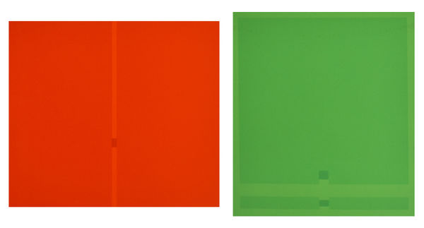ANTONIO CALDERARA, Red-Green Rosso-Verde, 1973