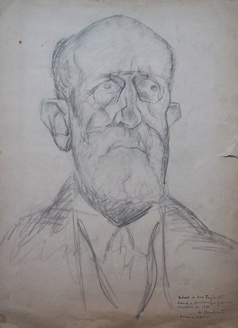 HENRYK BERLEWI, Portrait of Zwi Pryturki, 1921, 1921