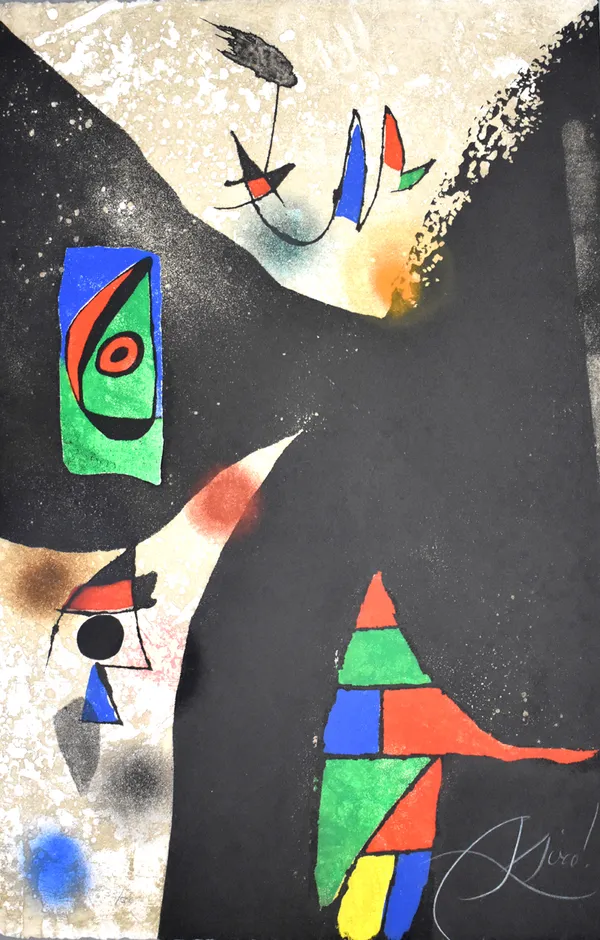 JOAN MIRÓ, Composition II, from: Gaudí, 1979