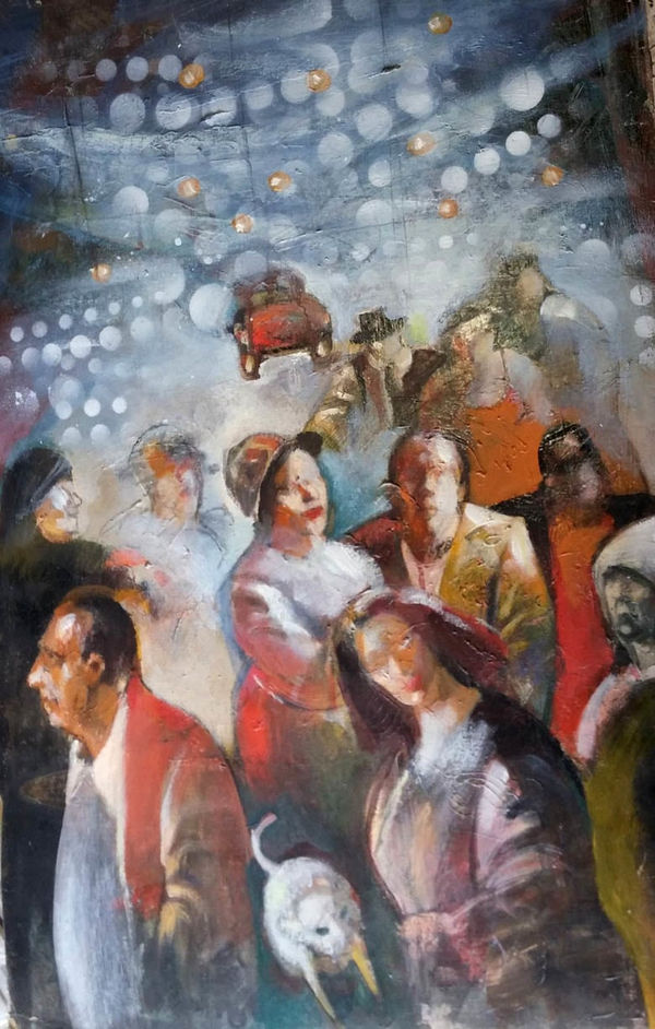 GERTI RUBINSTEIN, Crowd at Night