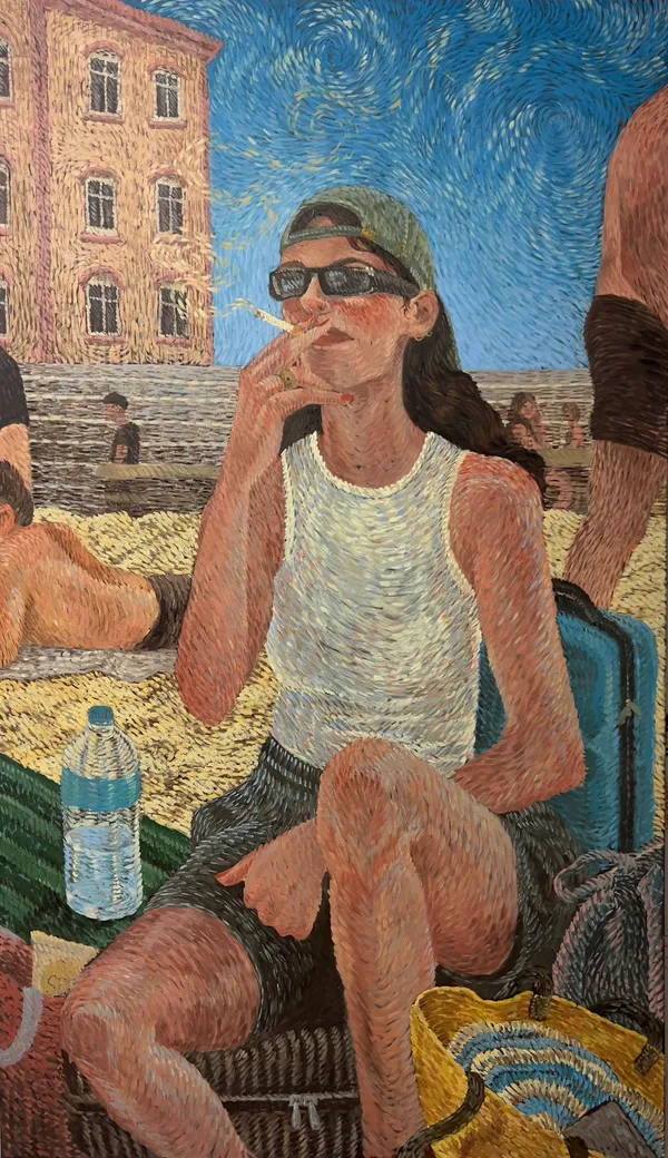 Post Hen Party, Pre Flight. Marseille City Beach