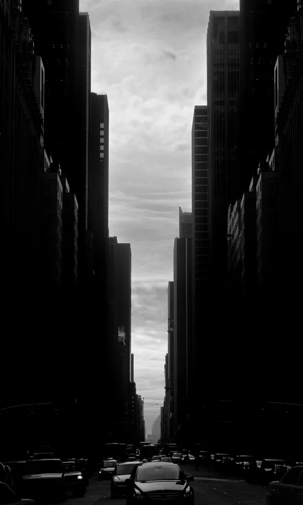 Central Avenue black and white photograph