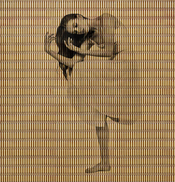 Felipe Jacome photograph ukranian ballet dancer printed on bullet casings purchase at Gilman Contemporary