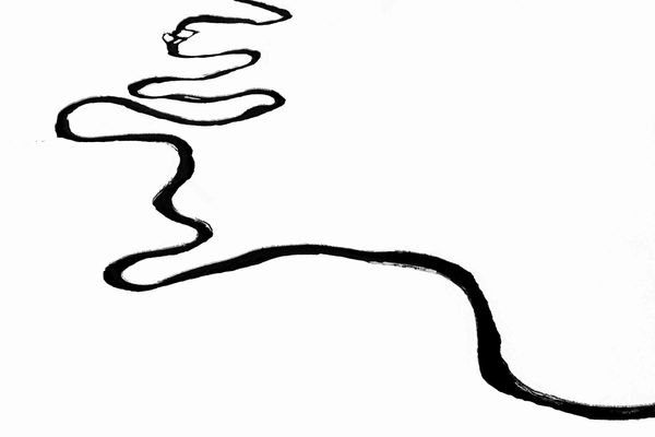 Tuck Fauntleroy Elements series aerial photography streams in winter buy originals here Gilman Contemporary art gallery Sun Valley Idaho