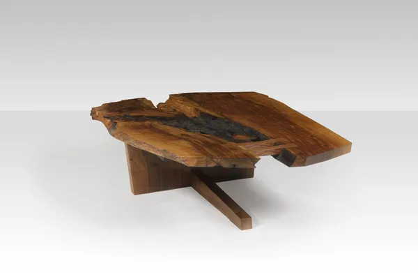 Persian walnut cantilevered coffee table